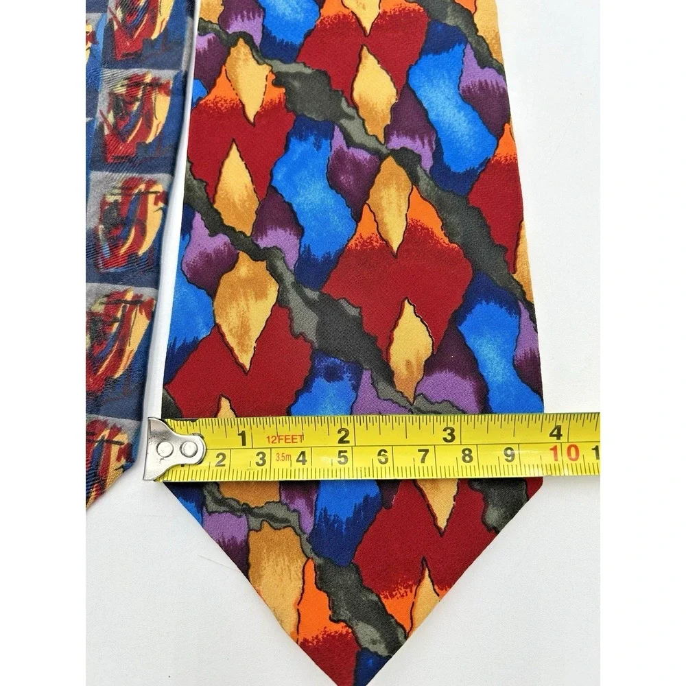 Jerry Garcia Ties Lot Of 2 Silk‎ Blue Mountain & Stonehenge Grateful Dead